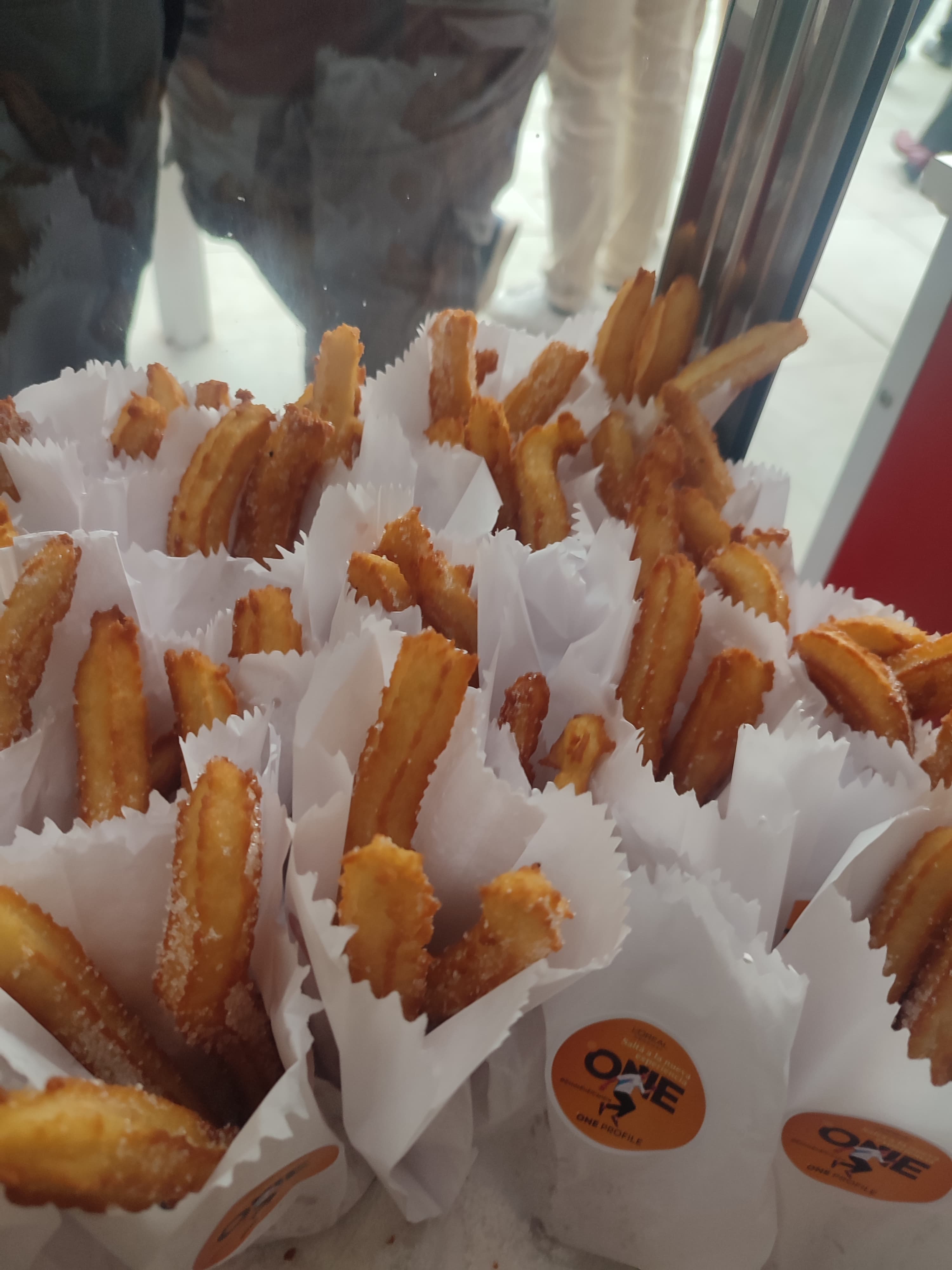 Churros recien hechos